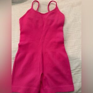 Women Athliesure  Pink Sleeveless Romper